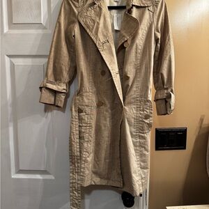 Ladies medium Banana Republic double-breasted trench rain coat